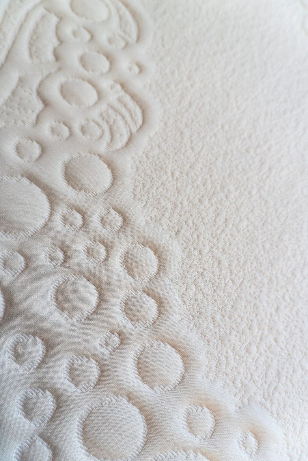 Macro detail of mattress cover texture
